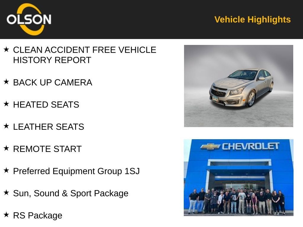 2015 Chevrolet Cruze LTZ