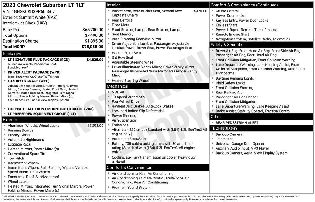 2023 Chevrolet Suburban LT
