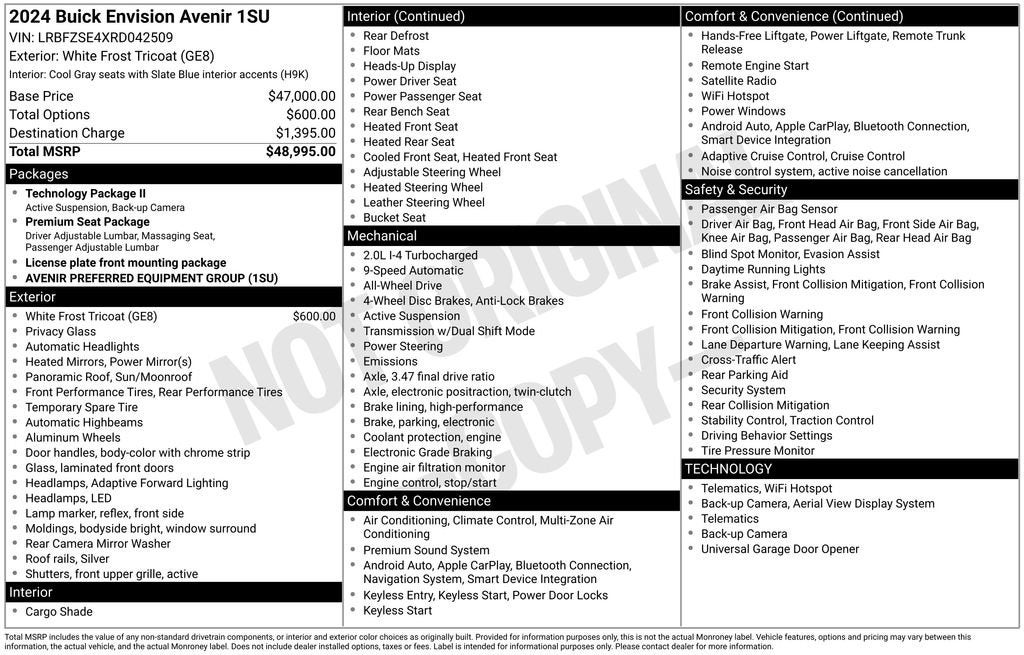 2024 Buick Envision Avenir