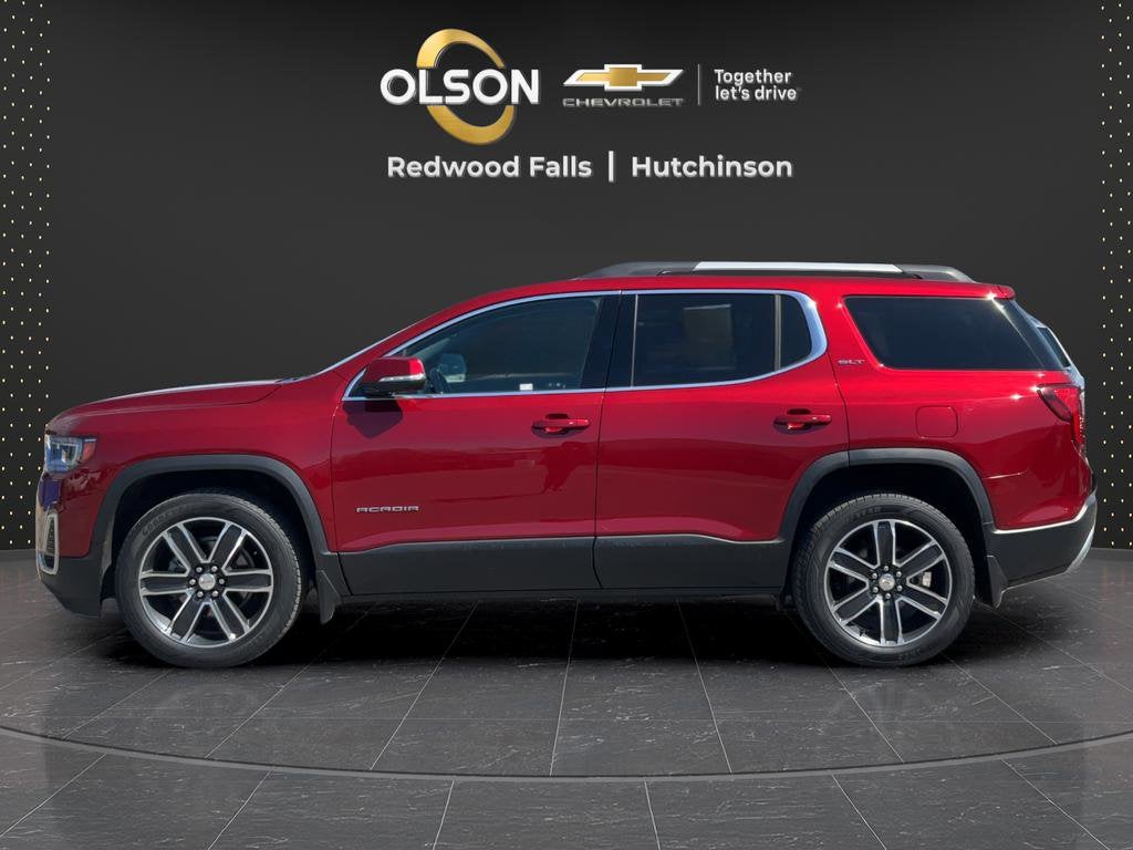 Used 2021 GMC Acadia SLT with VIN 1GKKNULS5MZ113429 for sale in Hutchinson, Minnesota