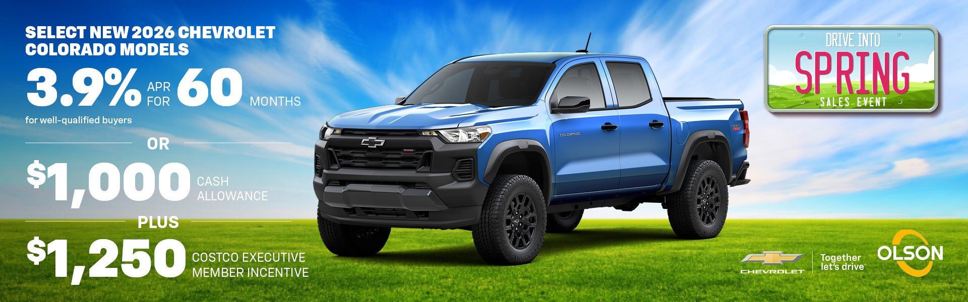 Select New 2026 Chevrolet Colorado Models