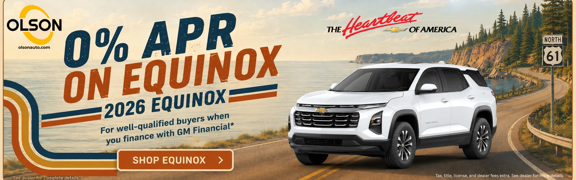 0% APR on New Equinox for 36 months