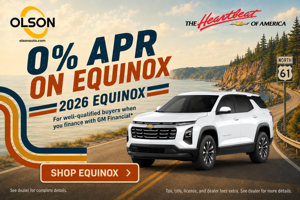 0% APR on New Equinox for 36 months