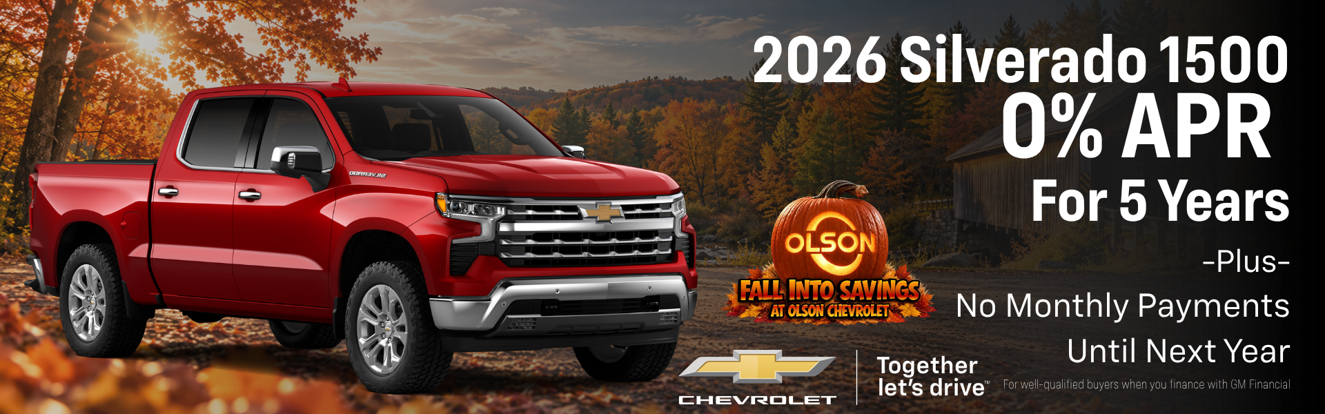 OCTOBER- Silverado Savings 0% APR